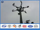 3 mm Monopole Torre di telecomunicazione Powerline Poli elettrici in acciaio